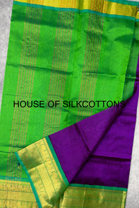 Contemporary Kanchi Border Korvai Silkcotton