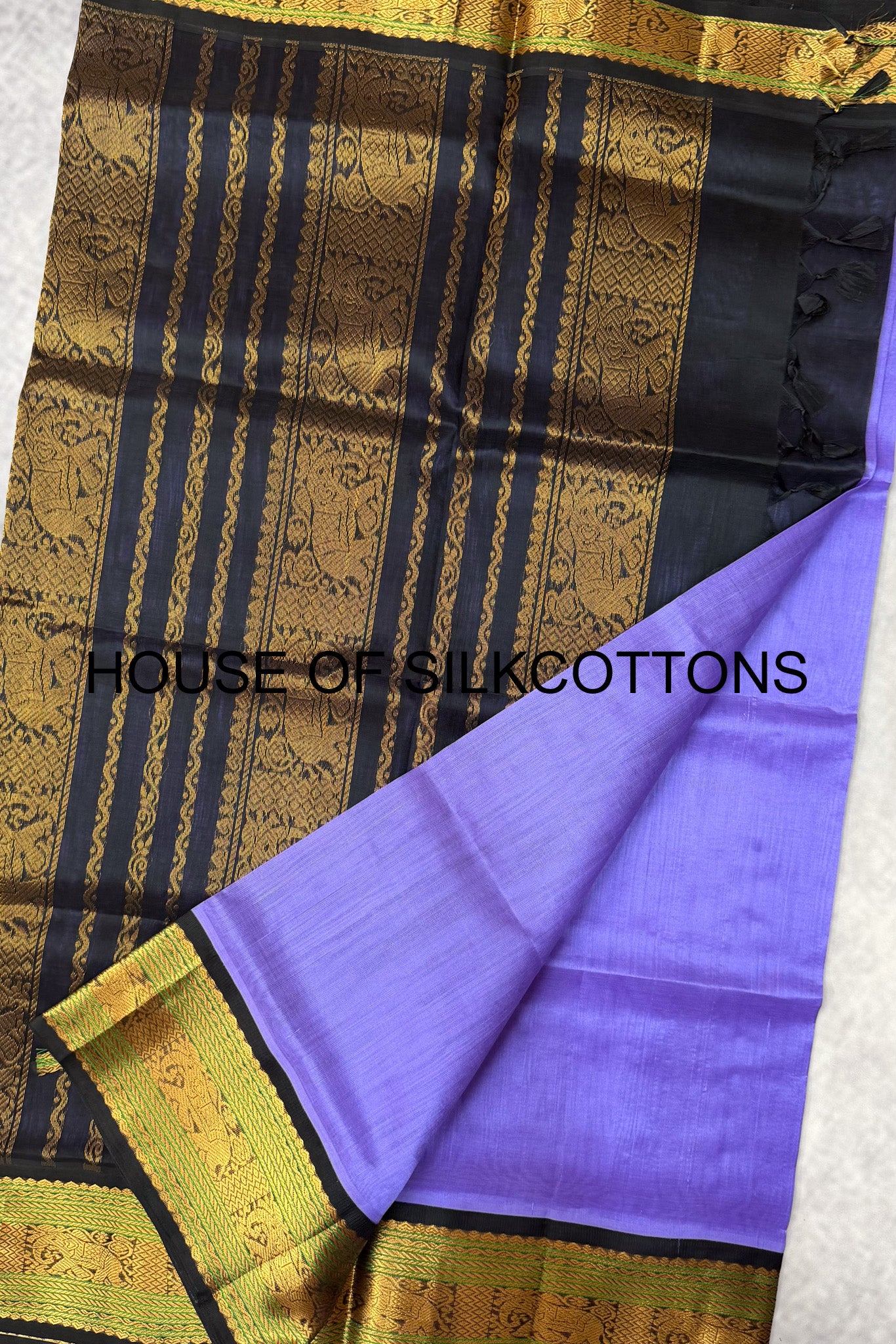 Korvai Border Plain Silkcotton