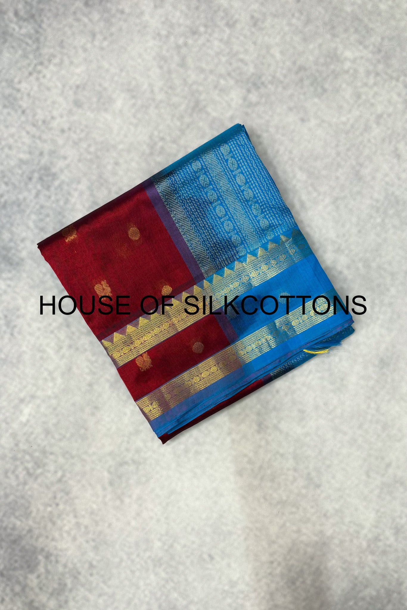 Peacock & Rudratcha Mottif Madisar Silkcotton