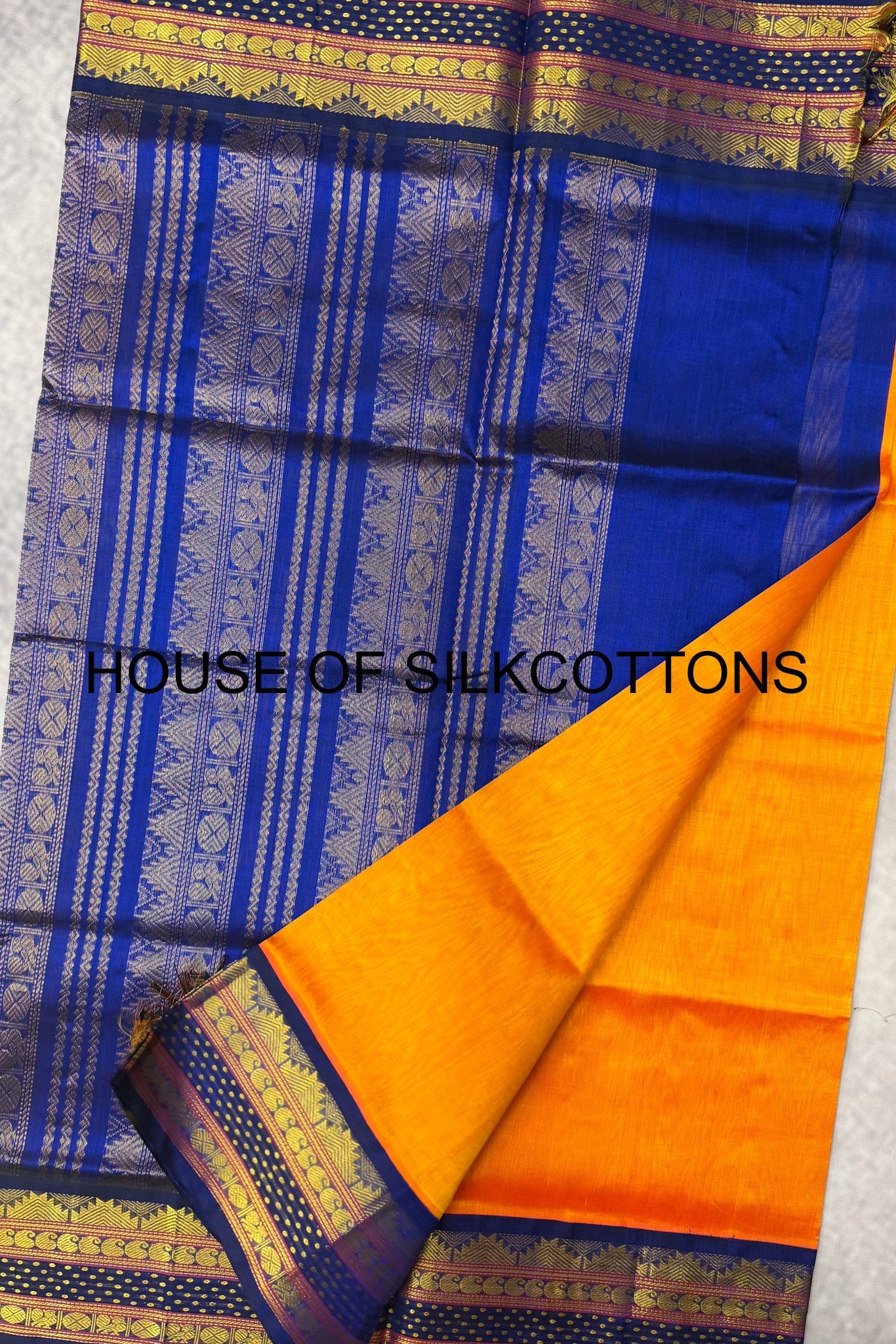 Korvai Border Plain Silkcotton