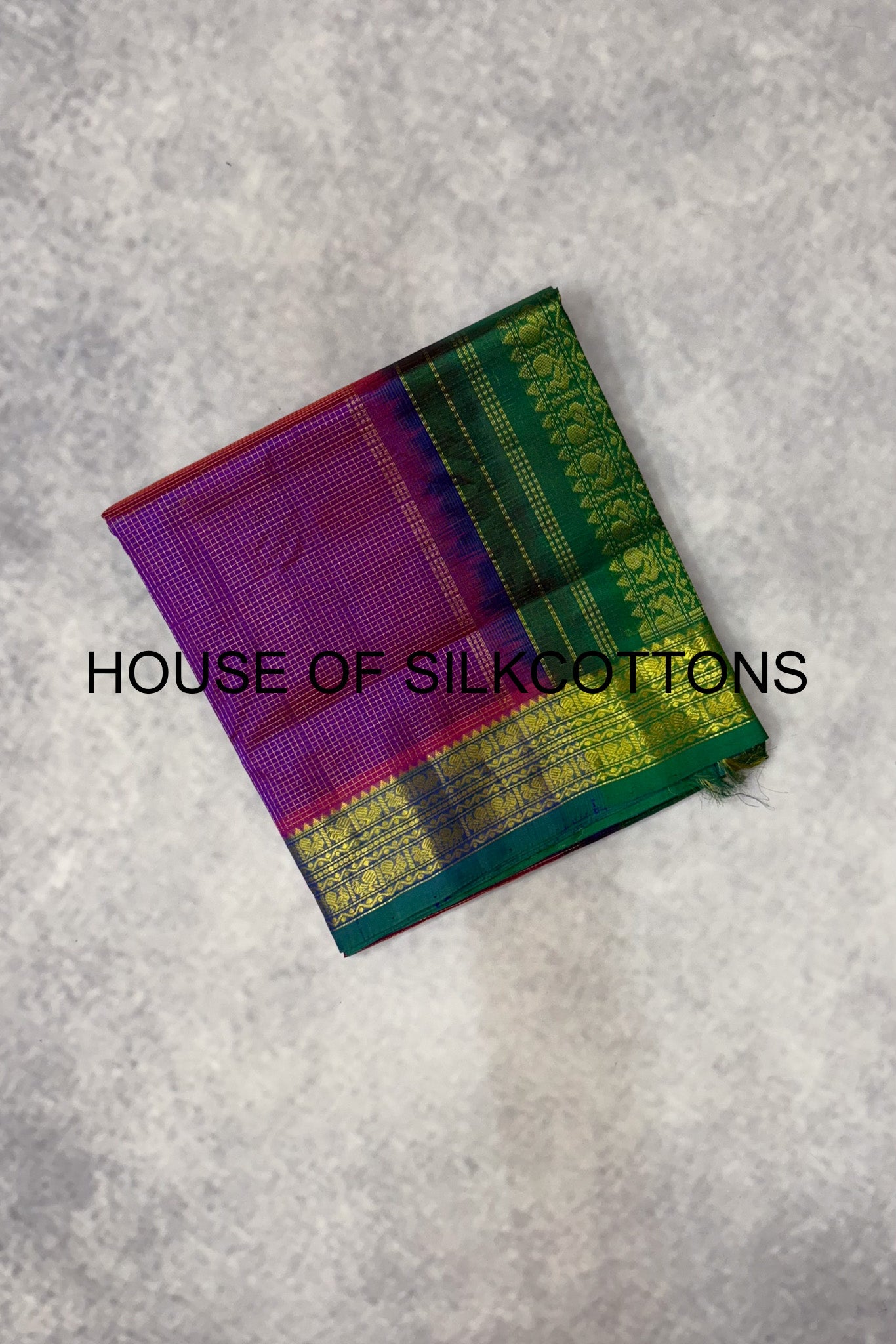 Zari Checks Silkcotton