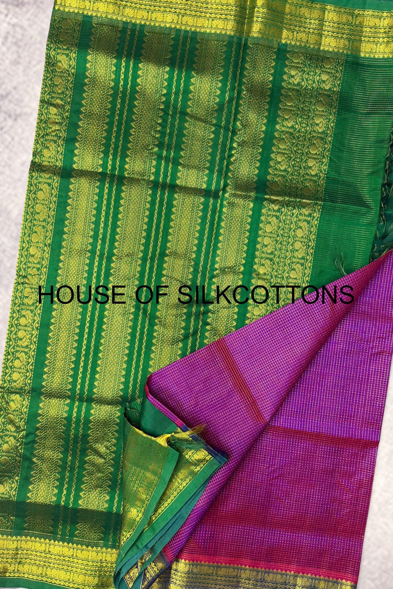 Zari Checks Silkcotton