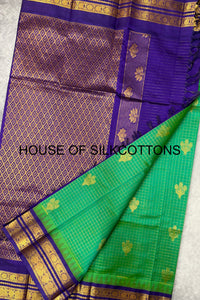 Korvai Zari Checks Silkcoton