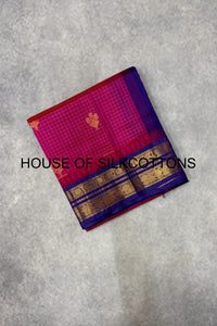 Korvai Zari checks Silkcotton
