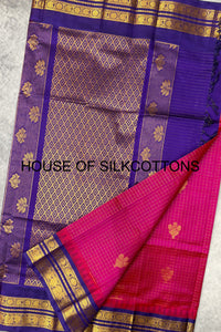 Korvai Zari checks Silkcotton