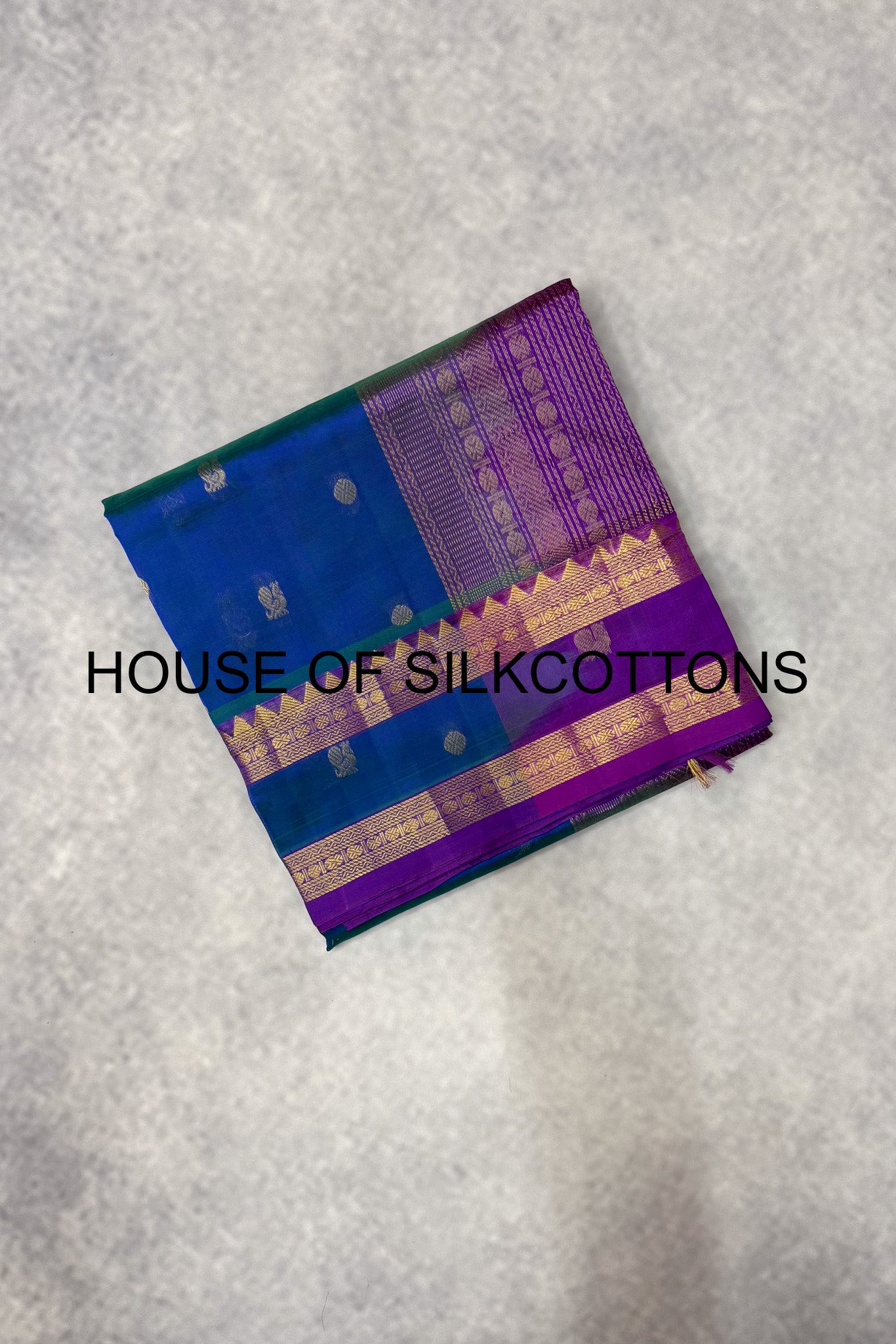 Peacock & Rudratcha Mottifs Madisar Silkcotton