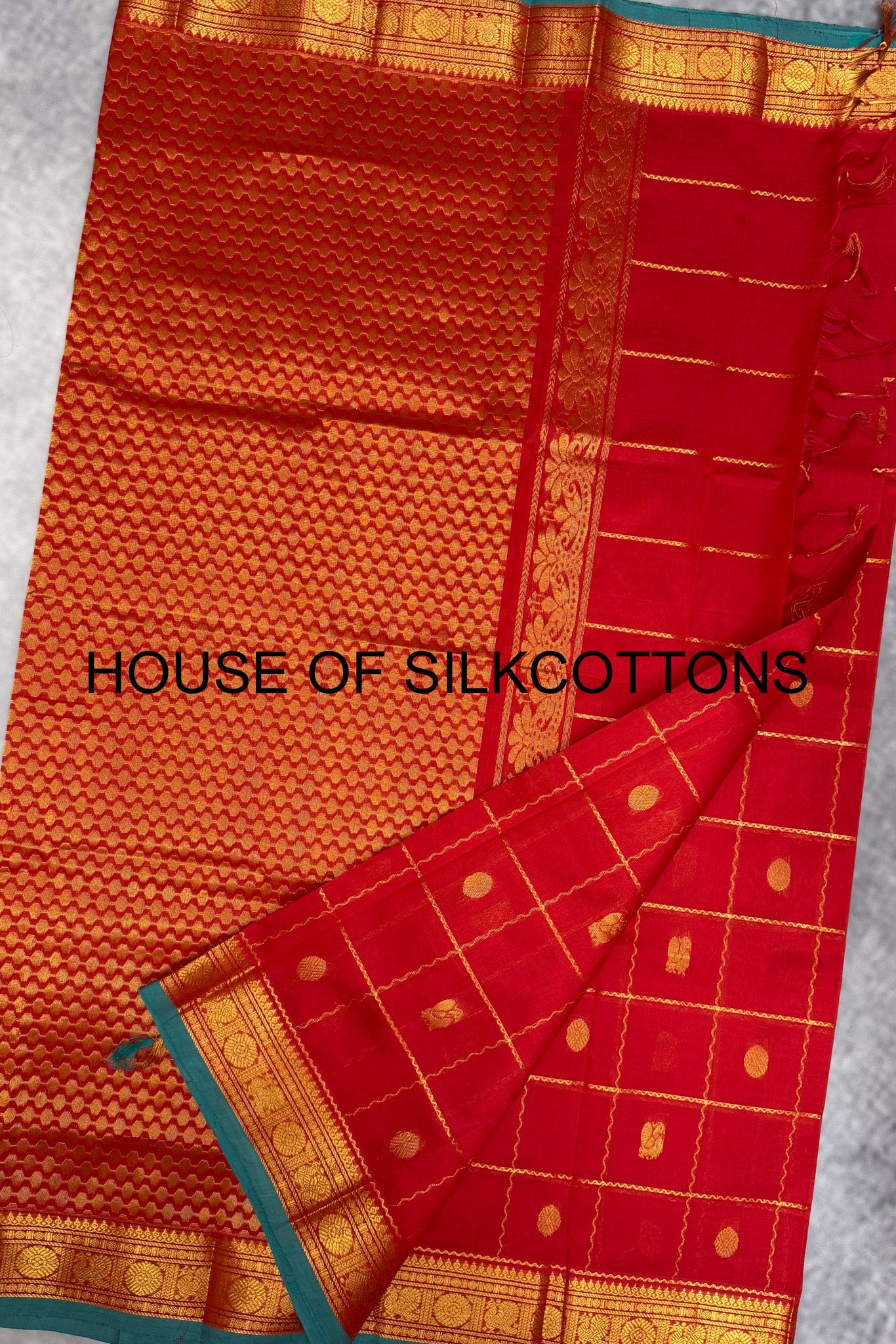 Zari Checks Silkcotton