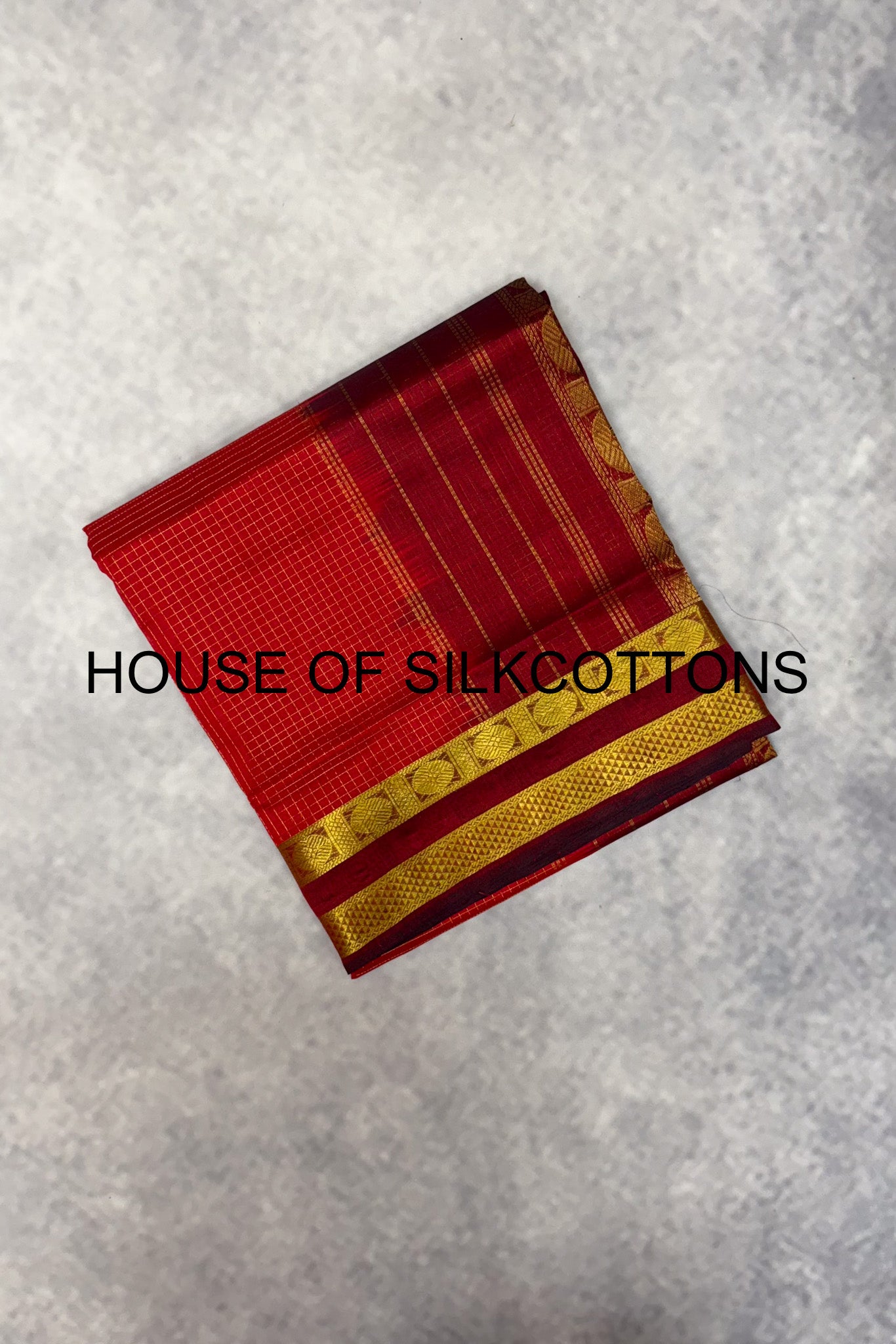 Zari Checks Silkcotton