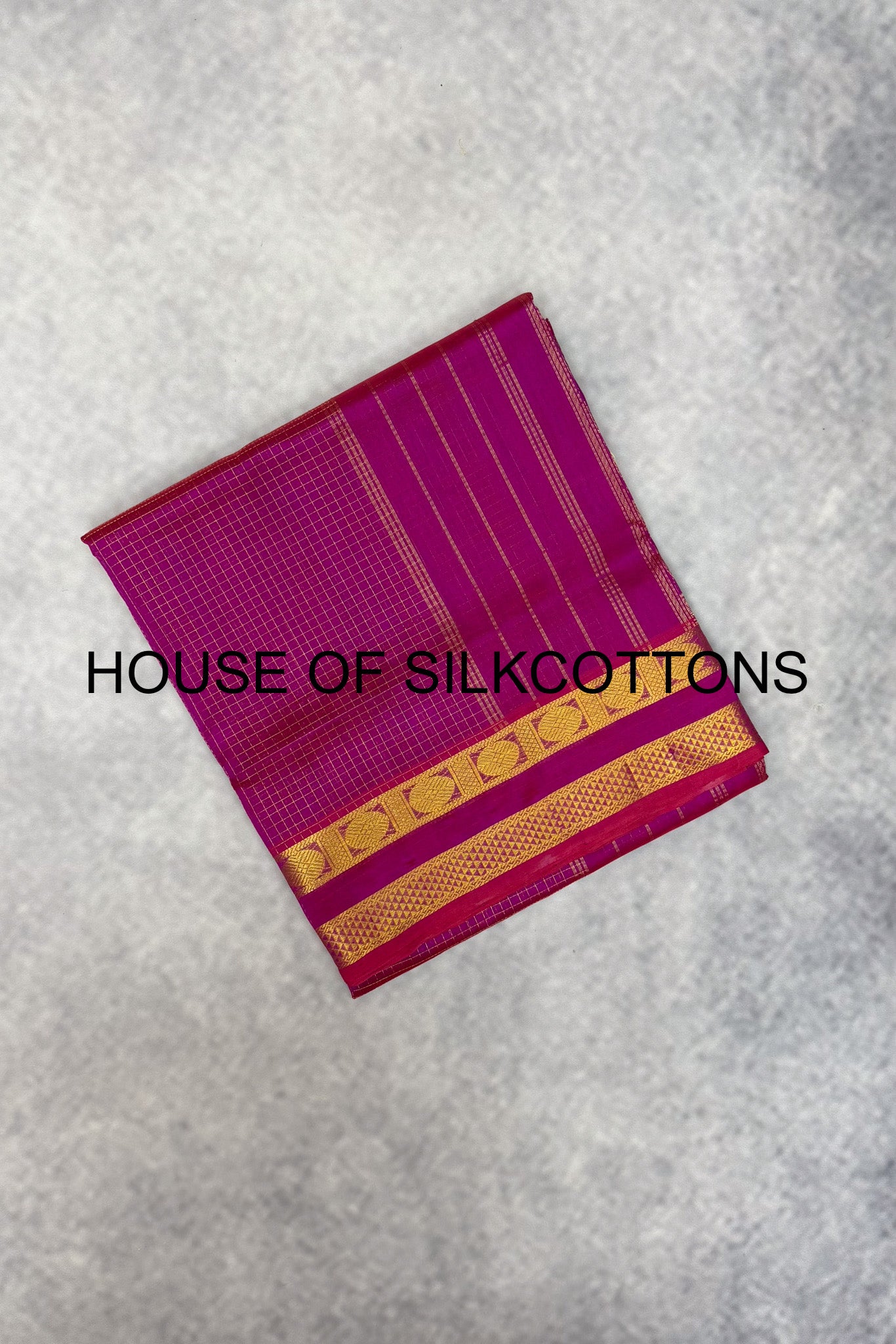 Zari Checks Silkcotton