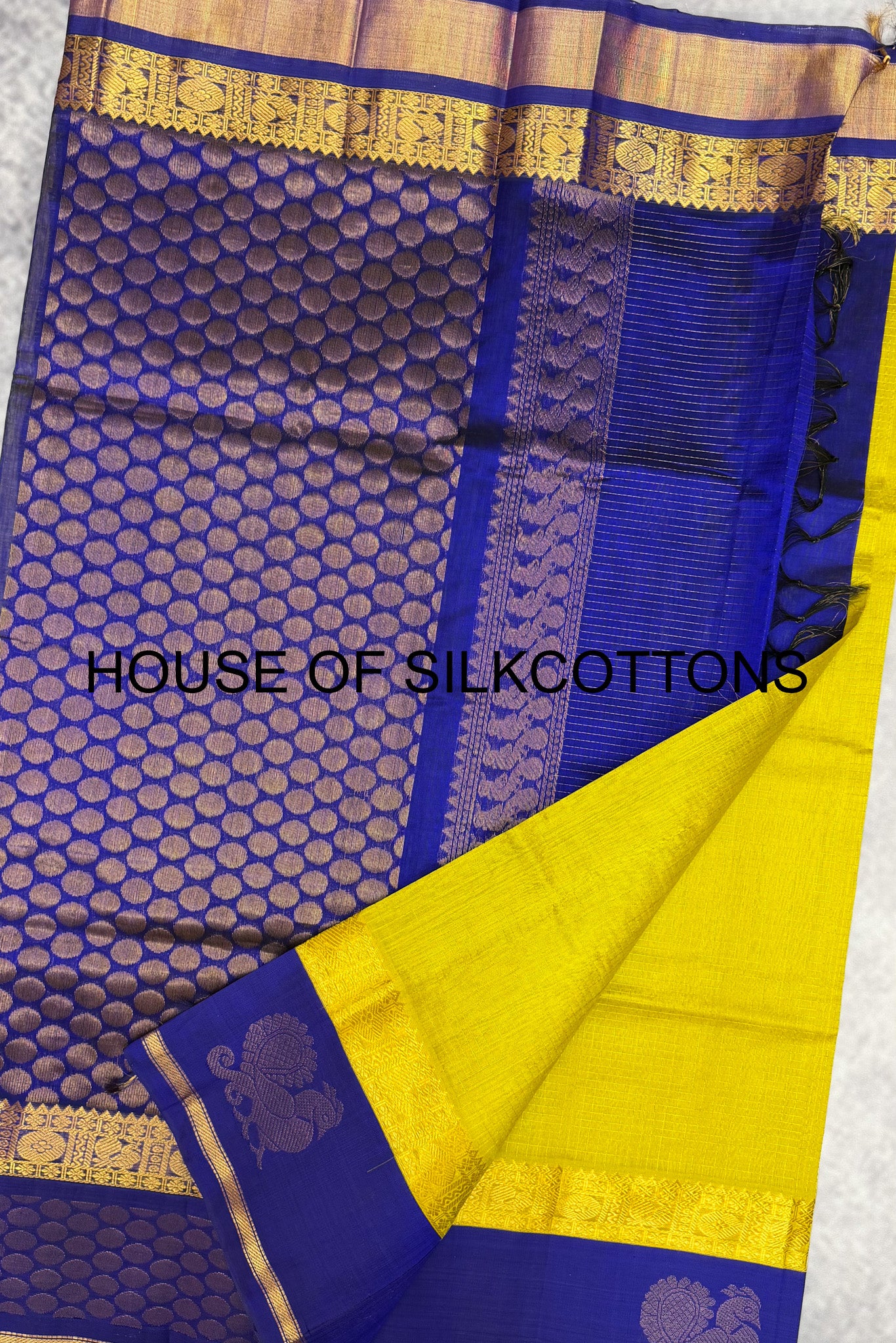 Korvai Zari checks Silkcotton