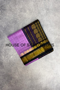 Korvai Thread Checks silk cotton