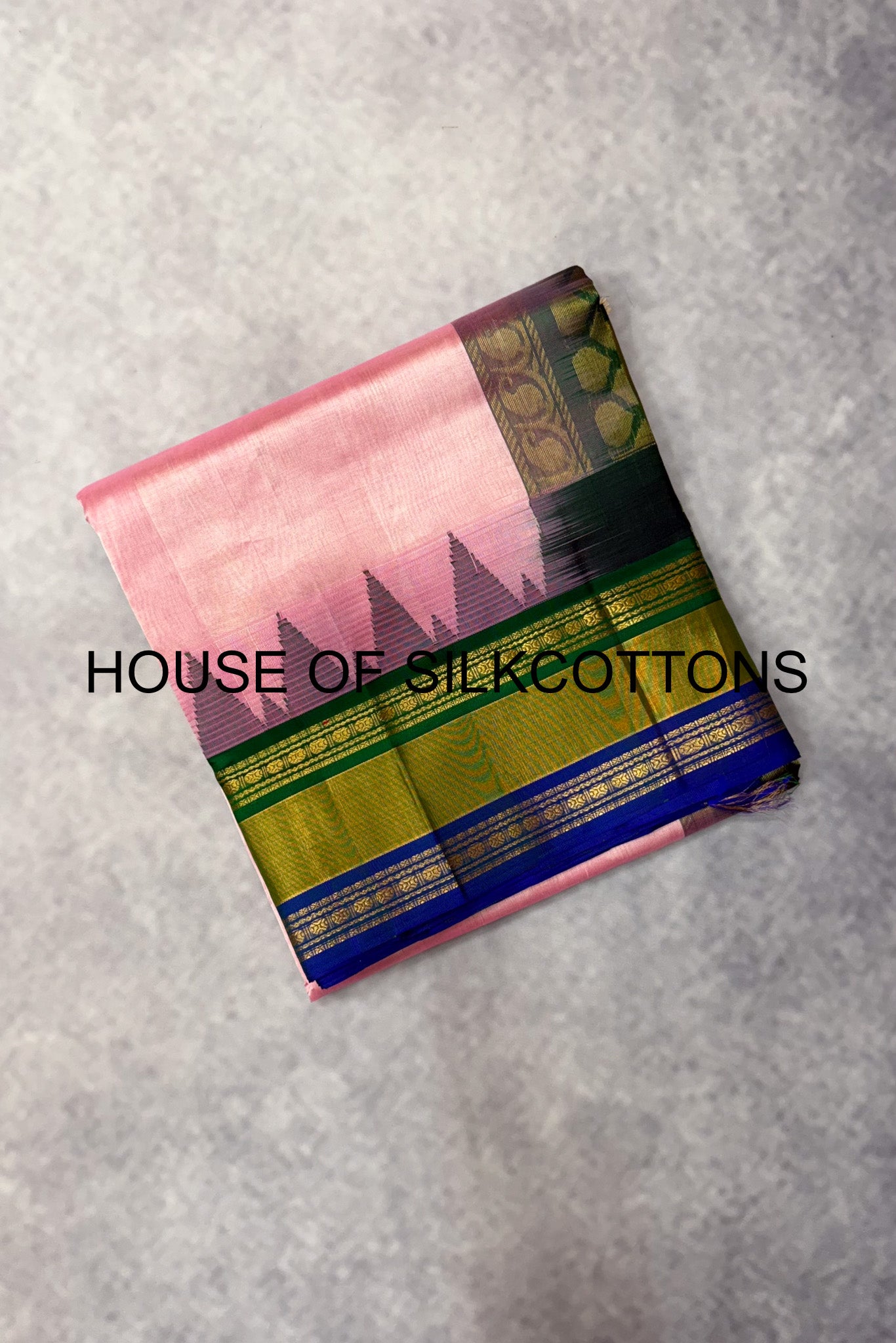 Temple Border Korvai Silkcotton