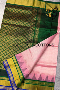 Temple Border Korvai Silkcotton