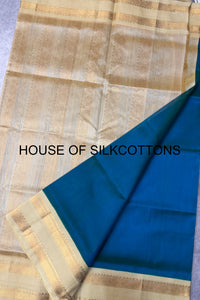 Korvai Border Plain Silkcotton