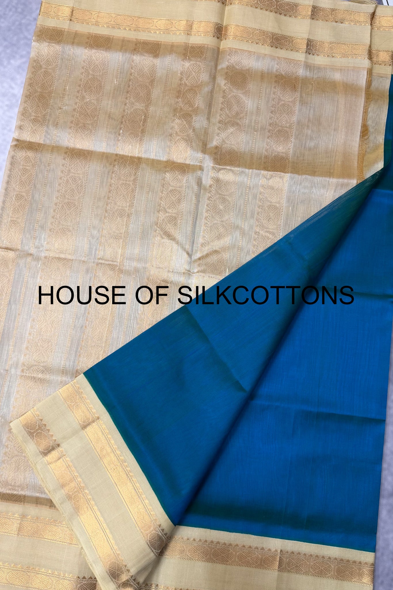 Korvai Border Plain Silkcotton